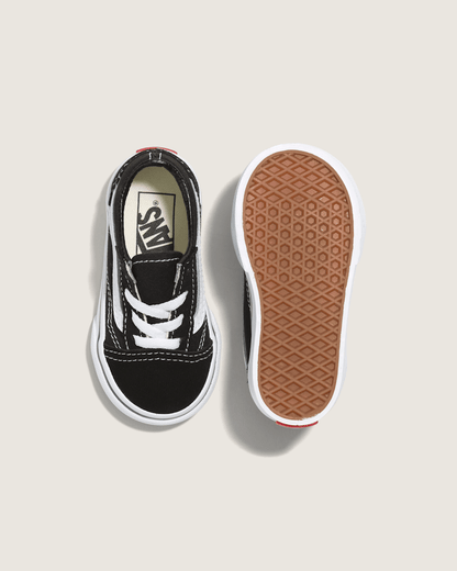 Toddler Old Skool Shoe in Black / True White | Vans sale