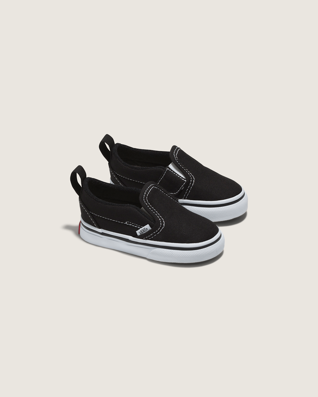 Toddler Slip-On V Canvas Black/True White Shoes | Vans discount
