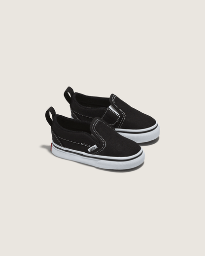 Toddler Slip-On V Canvas Black/True White Shoes | Vans discount