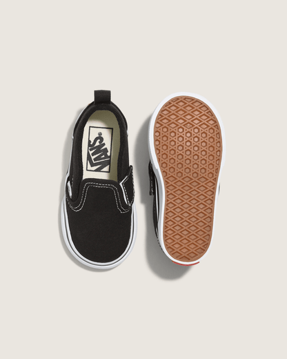 Toddler Slip-On V Canvas Black/True White Shoes | Vans discount