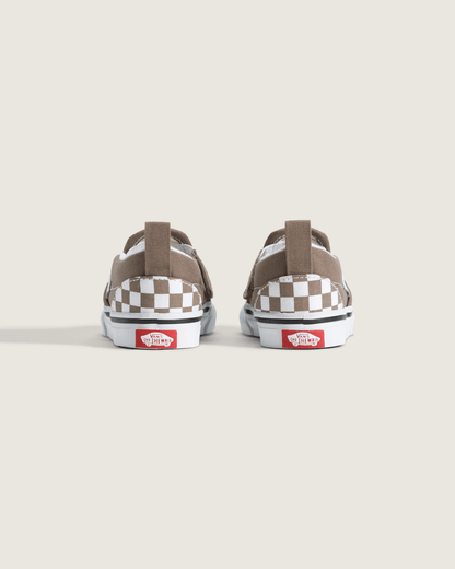 Toddler Slip-On V Checkerboard Shoe in Checkerboard Walnut Brown | Vans sale