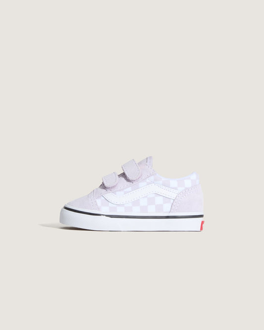 Toddler Old Skool V Checkerboard Shoe in Checkerboard Lilac Mist Purple | Vans outlet