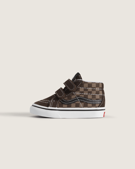 Toddler Sk8-Mid V Checkerboard Shoe in Checkerboard Brown | Vans near me
