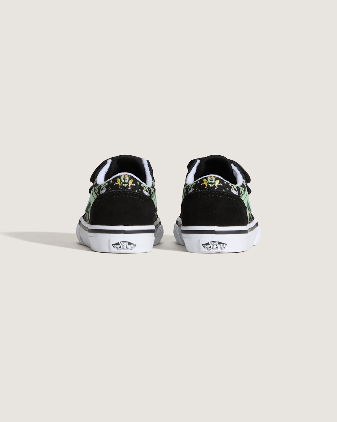 Toddler Old Skool V Shoe in Black / Green | Vans sale