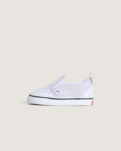 Toddler Classic Slip-On V Checkerboard Shoe in Checkerboard Lilac Mist Purple | Vans on sale
