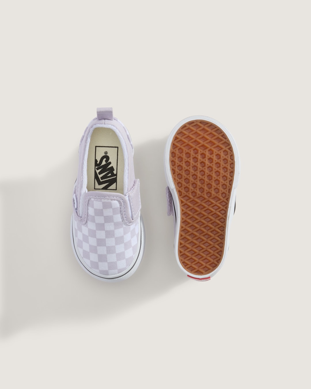 Toddler Classic Slip-On V Checkerboard Shoe in Checkerboard Lilac Mist Purple | Vans on sale