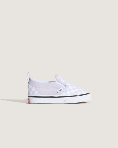 Toddler Classic Slip-On V Checkerboard Shoe in Checkerboard Lilac Mist Purple | Vans on sale