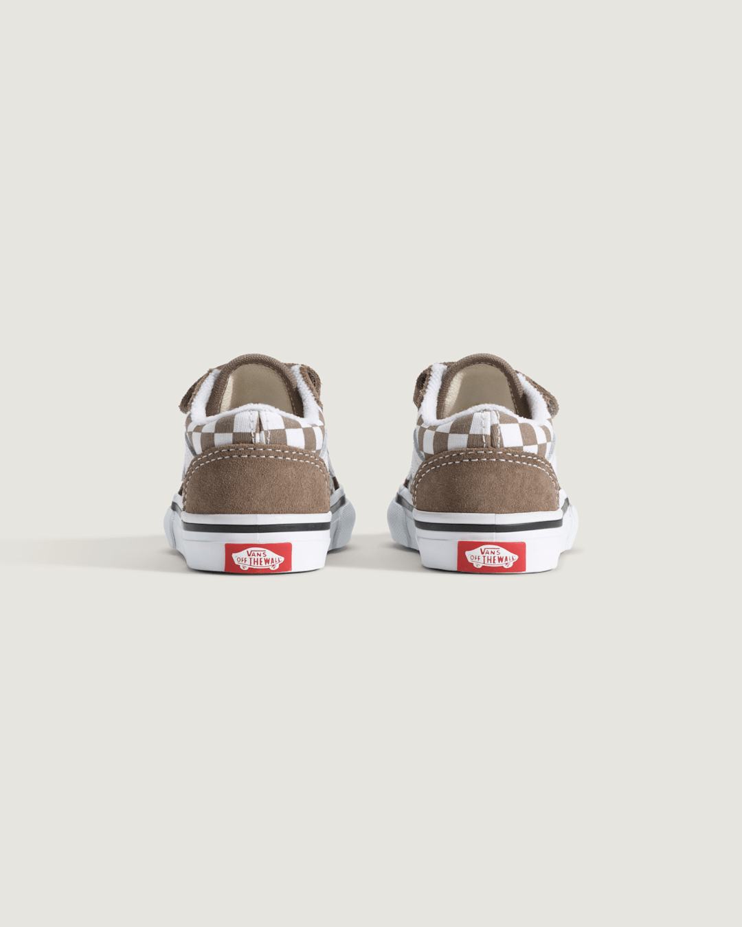 Toddler Old Skool V Checkerboard Shoe in Checkerboard Walnut Brown | Vans near me