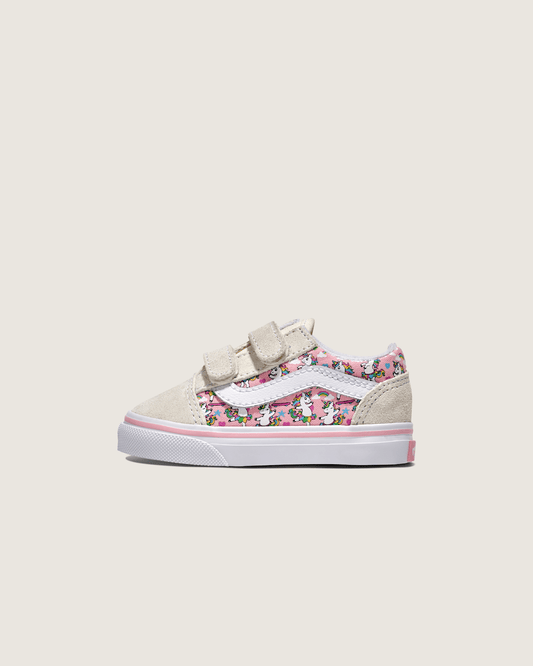 Toddler Old Skool V Unicorn Shoe in Unicorn White / Pink | Vans near me