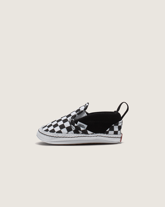 Infant Slip-On V Crib Checkerboard Shoe in Checkerboard Black / True White | Vans on sale