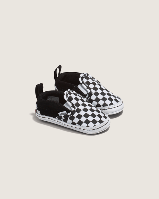 Infant Slip-On V Crib Checkerboard Shoe in Checkerboard Black / True White | Vans on sale