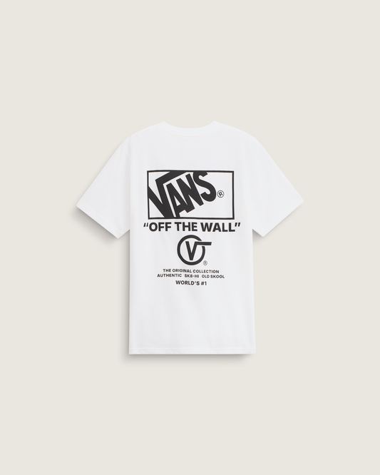 Kids Stacked Hi T-Shirt in White | Vans discount