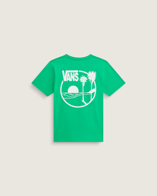 Kids Sano T-Shirt in Vivid Verdant Green | Vans outlet