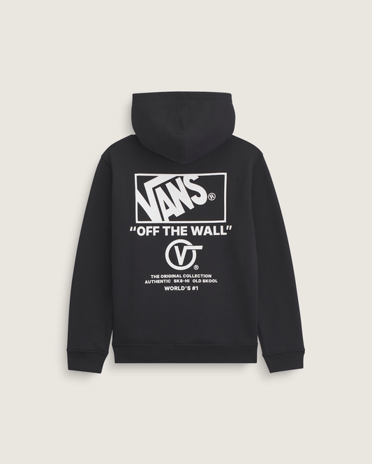 Kids Stacked Hi Pullover Hoodie in Black / White | Vans online