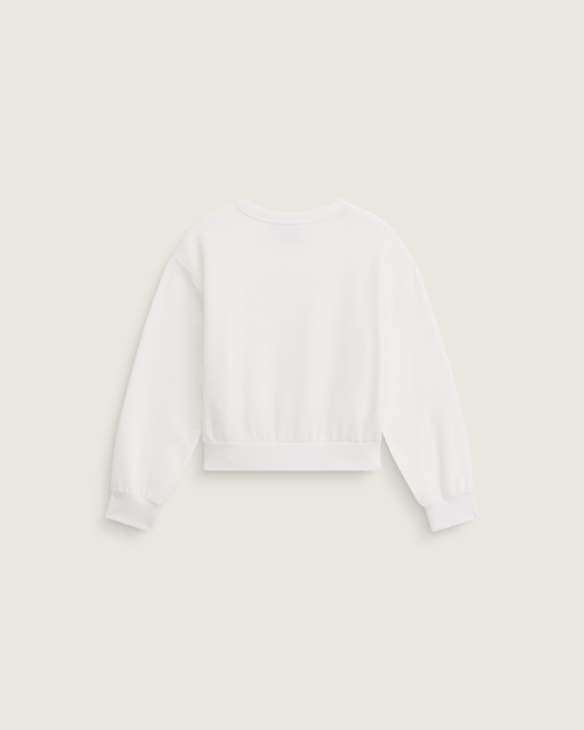 Kids Flow Field Crew Sweatshirt in Marshmallow White | Vans discount