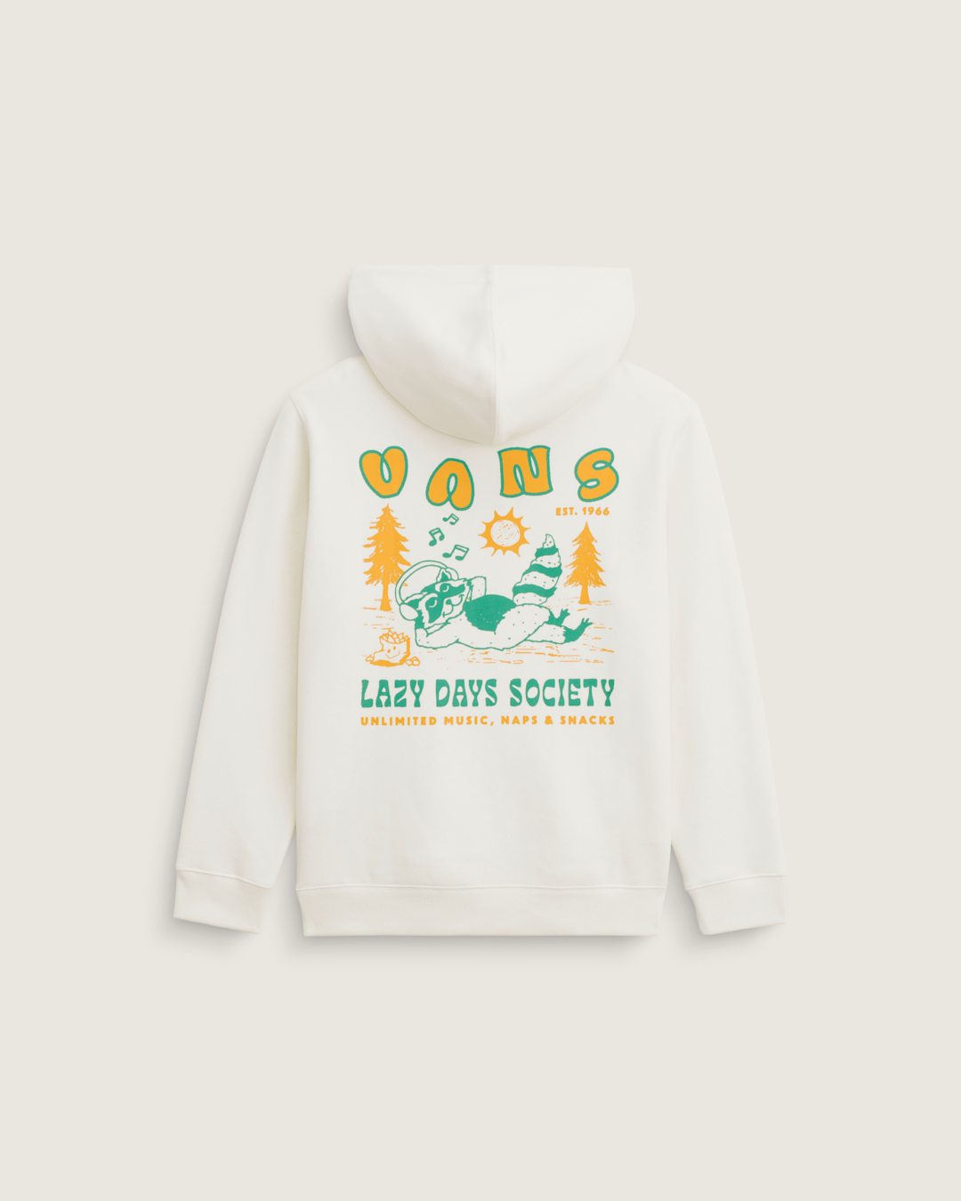 Kids Lazy Daze Pullover Sweatshirt in Marshmallow White | Vans outlet