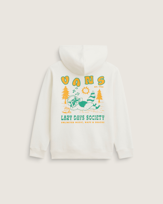 Kids Lazy Daze Pullover Sweatshirt in Marshmallow White | Vans outlet