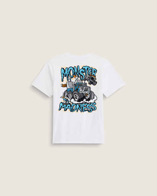 Kids Monster Madness T-Shirt in White | Vans near me