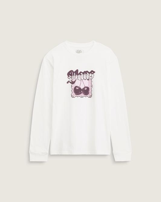 Kids Cherrylace Long Sleeve T-Shirt in Marshmallow White | Vans sale