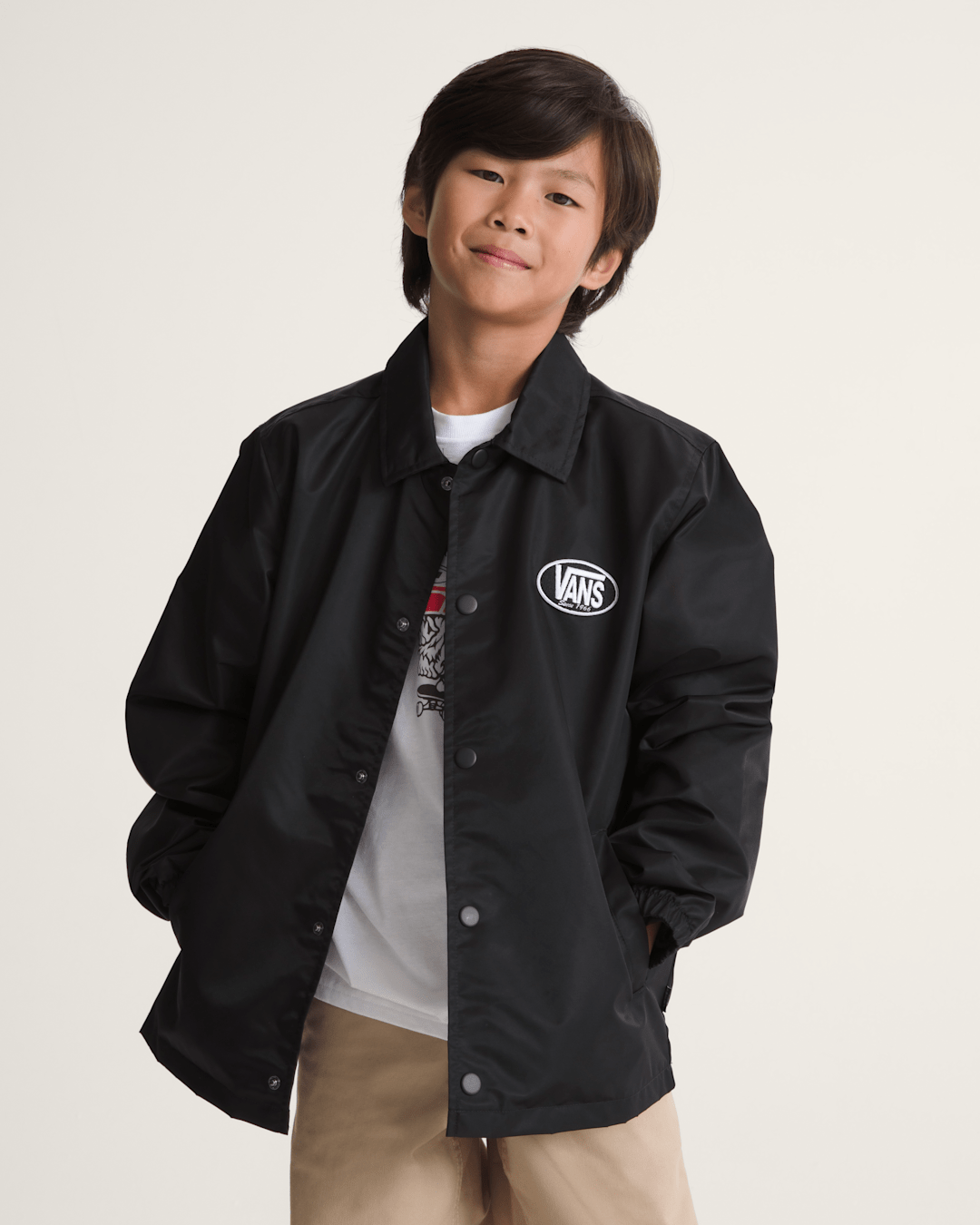Kids Torrey Coaches Jacket in Black | Vans outlet