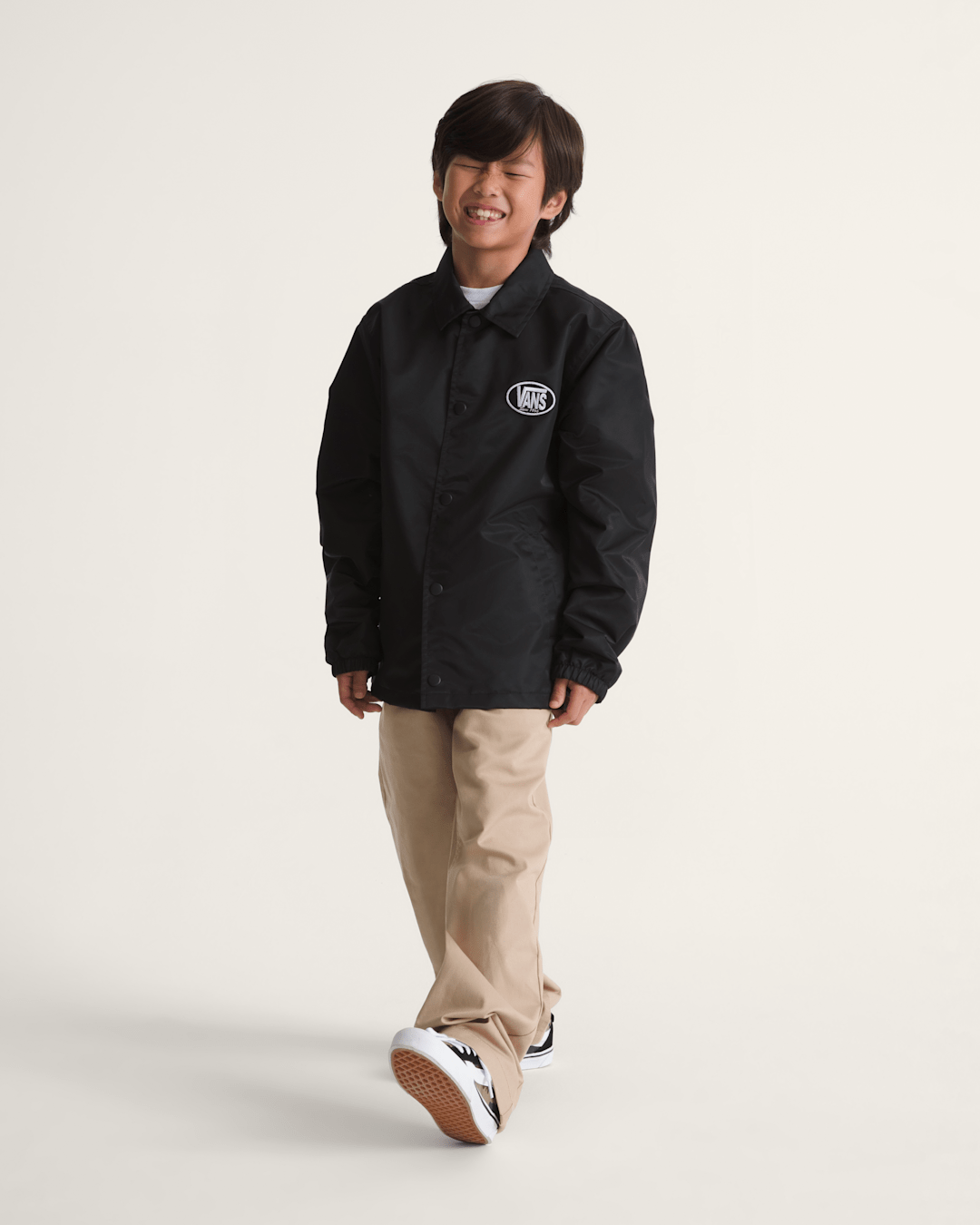Kids Torrey Coaches Jacket in Black | Vans outlet