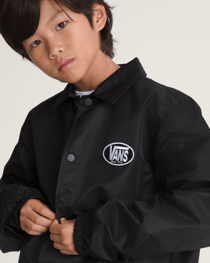 Kids Torrey Coaches Jacket in Black | Vans outlet