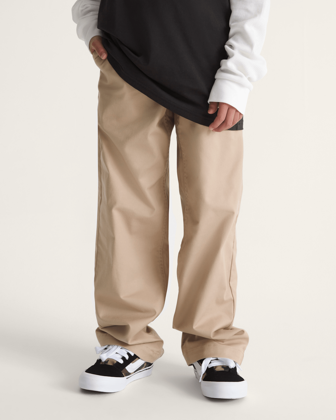 Kids Authentic Chino Loose Pant in Incense Brown | Vans online