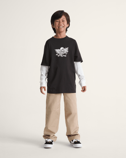Kids Authentic Chino Loose Pant in Incense Brown | Vans online