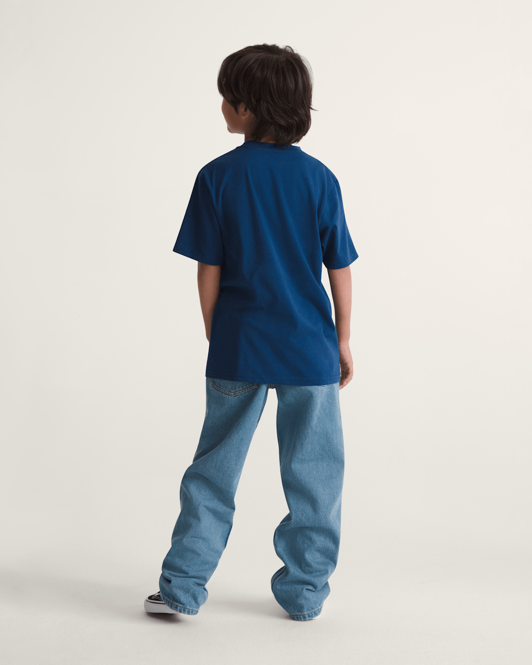 Kids Check-5 Loose Denim Pants in Stonewash Blue | Vans on sale
