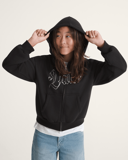 Kids Shining Zip Hoodie in Black | Vans online
