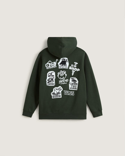 Kids Classified Zip Hoodie in Dried Kelp Green | Vans outlet