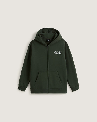Kids Classified Zip Hoodie in Dried Kelp Green | Vans outlet