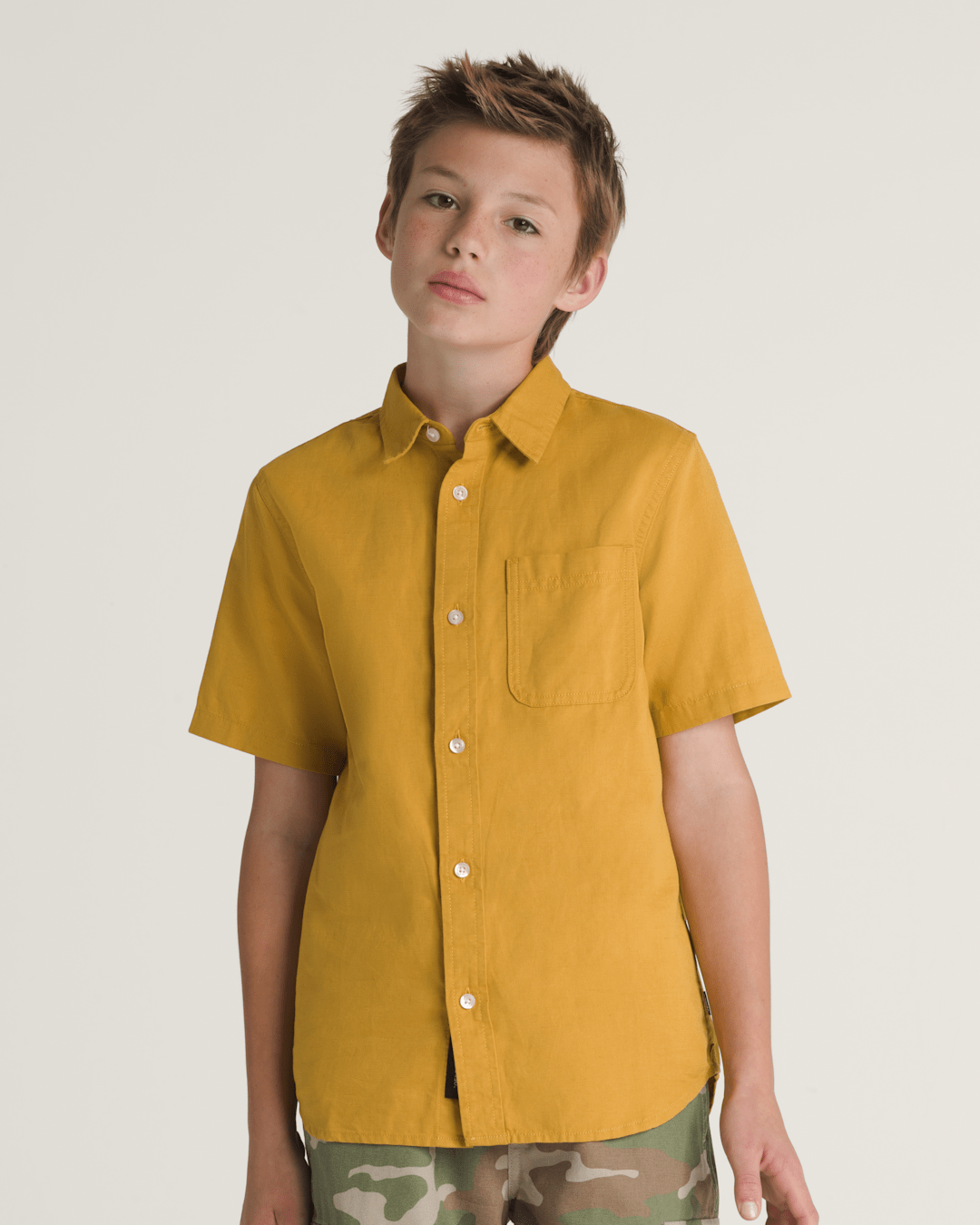 Kids Lawson Woven Shirt in Harvest Gold Yellow | Vans sale