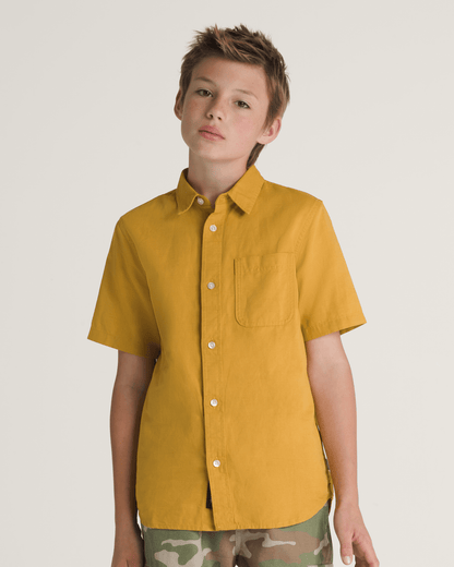 Kids Lawson Woven Shirt in Harvest Gold Yellow | Vans sale