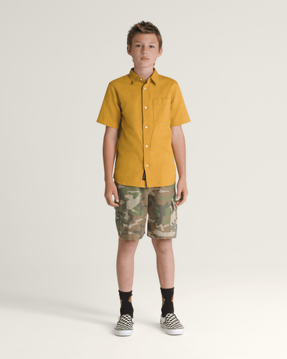 Kids Lawson Woven Shirt in Harvest Gold Yellow | Vans sale