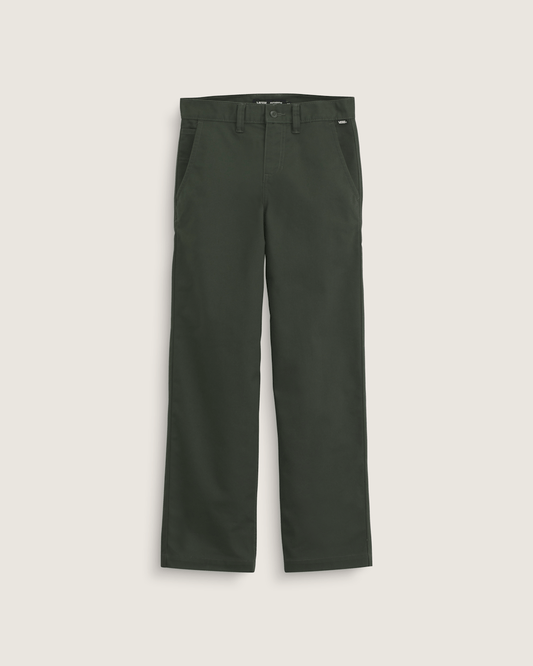 Kids Authentic Chino Loose Pants in Dried Kelp Green | Vans discount