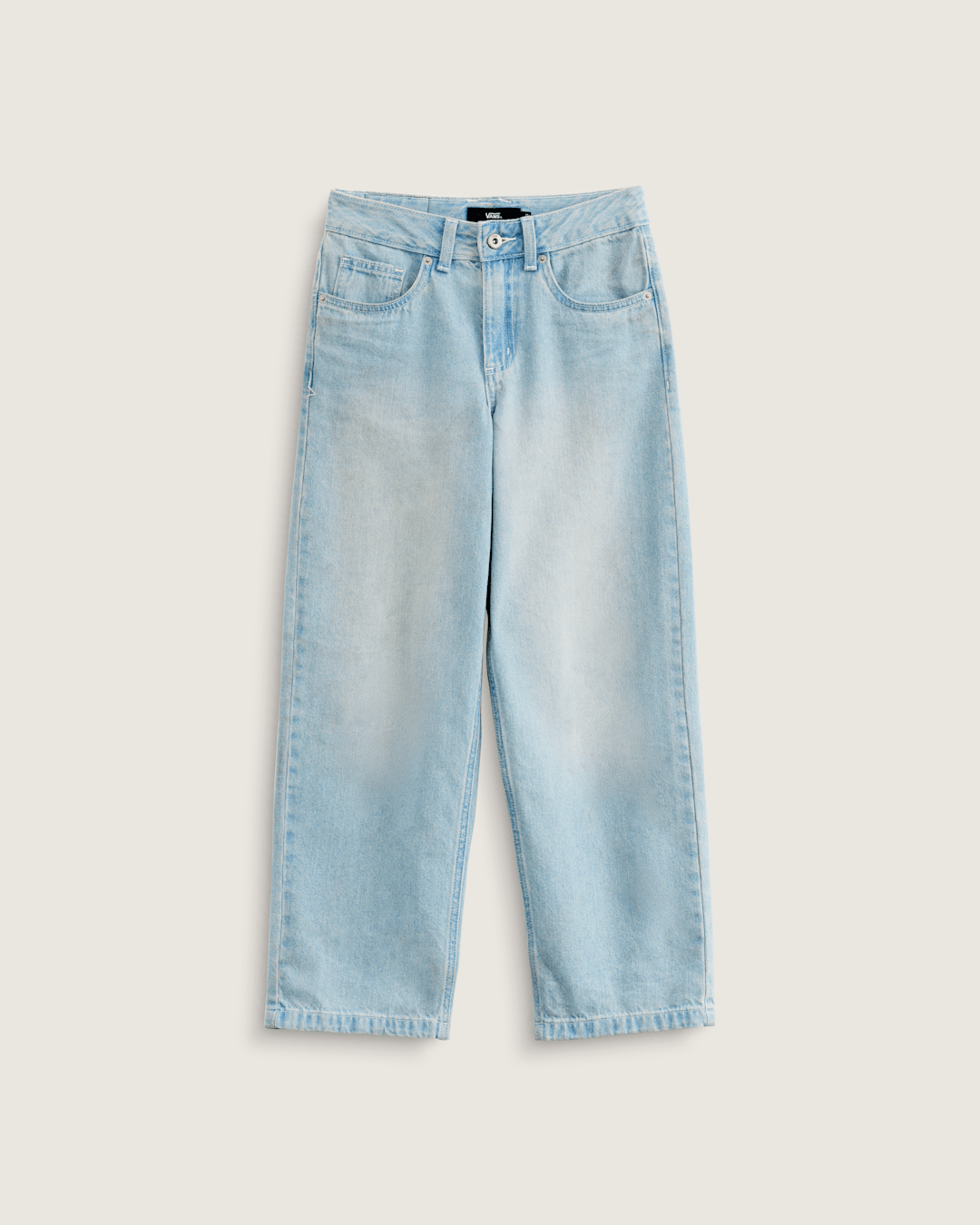 Kids Sirelle Denim Puddle Pants in Light Stonewash Blue | Vans outlet