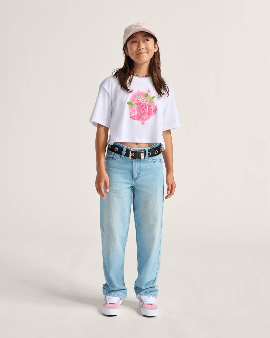 Kids Sirelle Denim Puddle Pants in Light Stonewash Blue | Vans outlet