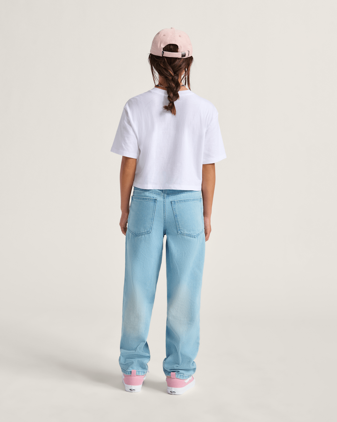 Kids Sirelle Denim Puddle Pants in Light Stonewash Blue | Vans outlet