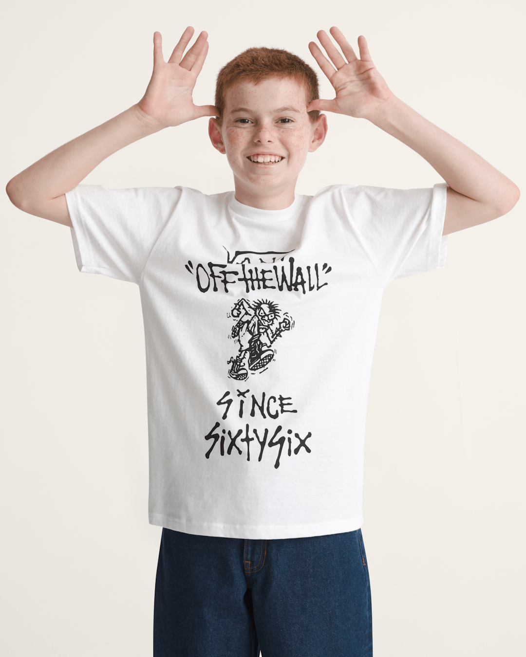 Kids Let Loose T-Shirt in White | Vans sale