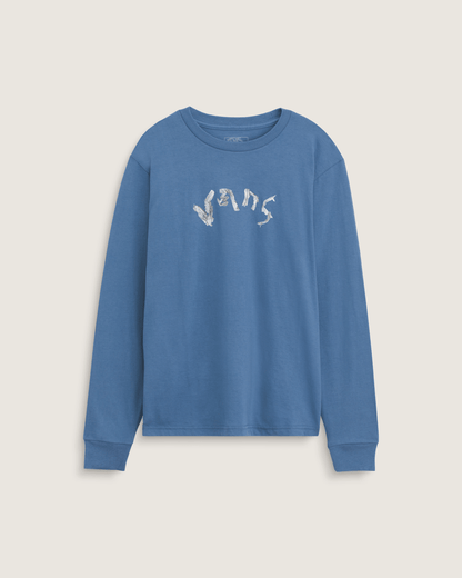 Kids Ideas 66 Long Sleeve T-Shirt in True Navy Blue | Vans discount