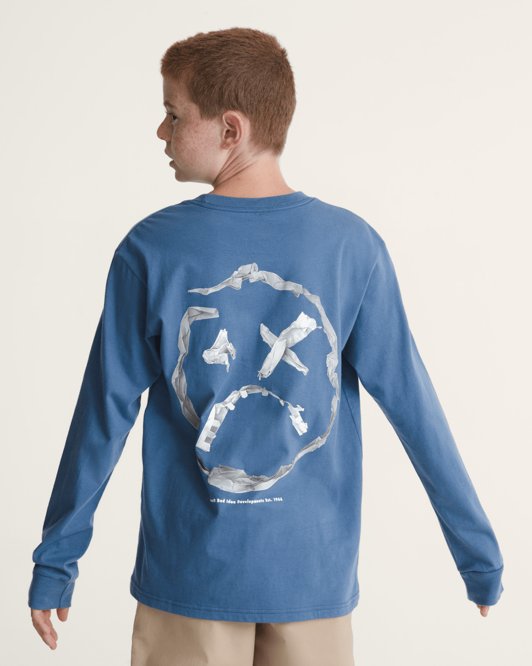 Kids Ideas 66 Long Sleeve T-Shirt in True Navy Blue | Vans discount