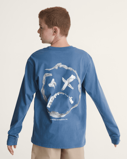 Kids Ideas 66 Long Sleeve T-Shirt in True Navy Blue | Vans discount