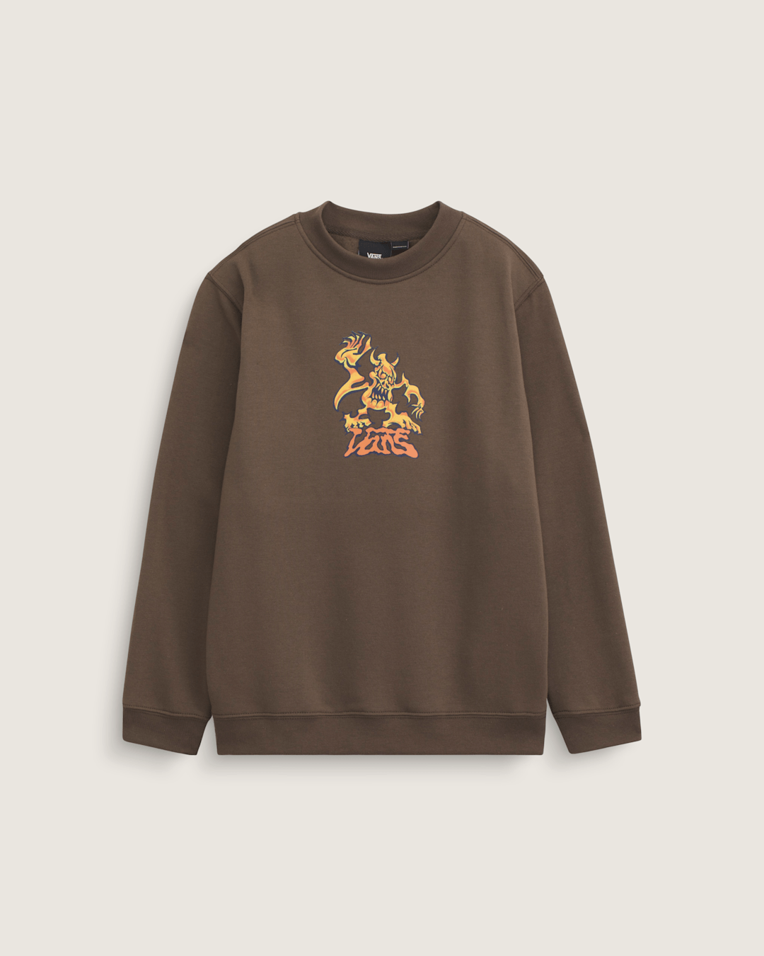 Kids Goblin Step Crew Sweatshirt in Coal Brown | Vans sale