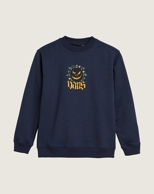 Kids Happy Spike Crew Sweatshirt in Parisian Night Blue | Vans near me
