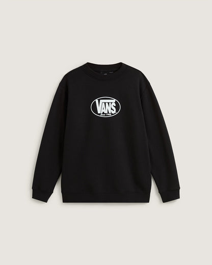 Kids Classic Oval Crew Sweatshirt in Black | Vans on sale