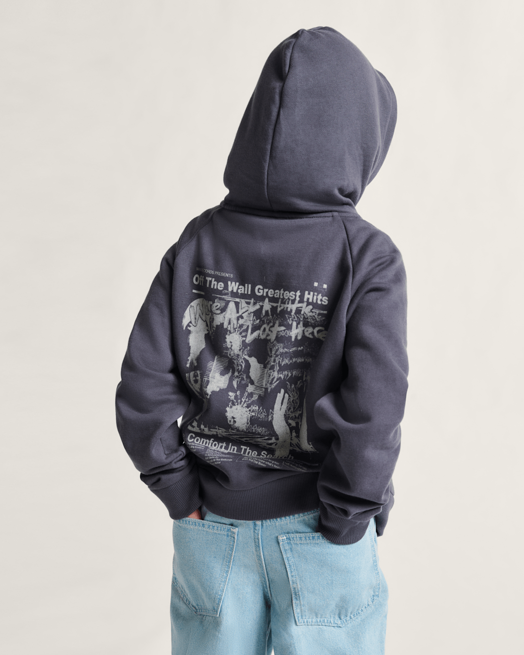 Kids Greatest Hits Zip Hoodie in Asphalt Grey | Vans discount