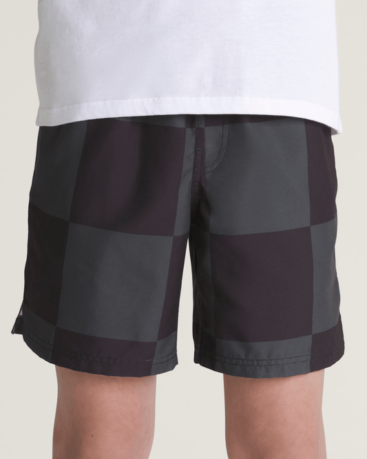 Kids Primary Checkerboard Shorts in Checkerboard Black / Grey | Vans discount