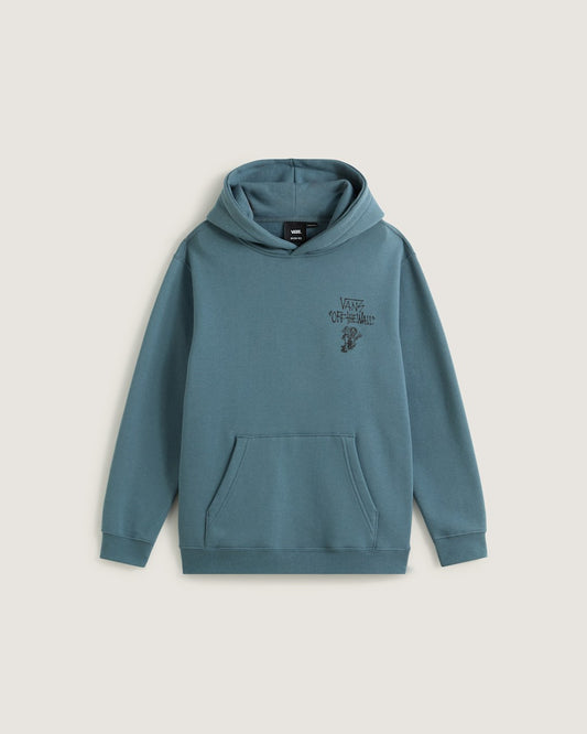 Kids Let Loose Pullover Hoodie in Stormy Weather Black | Vans near me