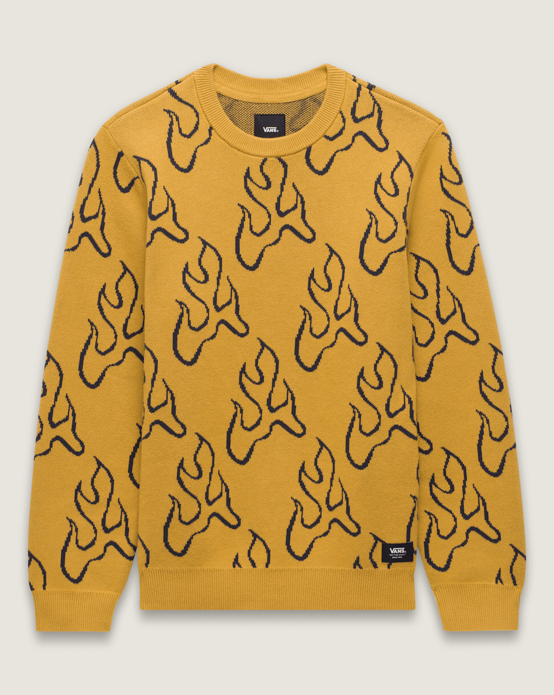 Kids Blaze Crew Sweater in Harvest Gold Yellow | Vans discount